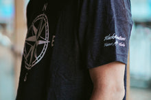 Load image into Gallery viewer, Men Charcoal Compass Tee