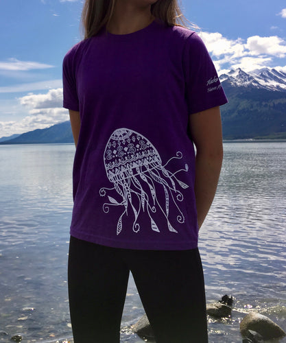 Kids Purple Jellyfish T-shirt