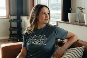 Men's Navy Heather Crab Activewear T-Shirt