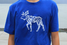 Load image into Gallery viewer, Men Heather Deep Royal Moose T-shirt