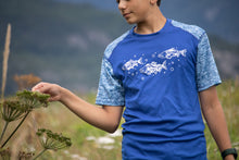 Load image into Gallery viewer, Men&#39;s Royal Blue Salmon Activewear T-shirt